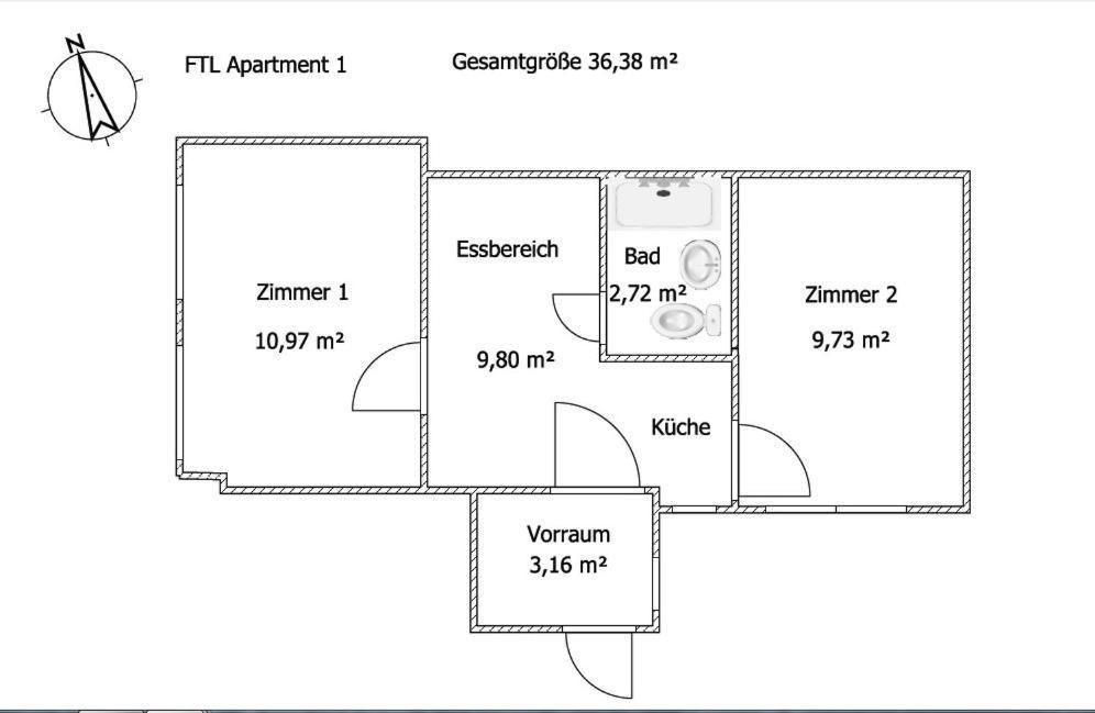 Monteur - Budget Apartments Freital Oda fotoğraf
